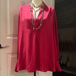 Banana Republic Vibrant Red Blouse